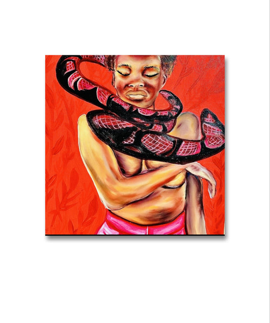 12 Red slithers print